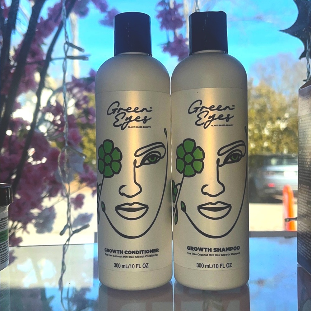 Green eyes growth shampoo and conditioner